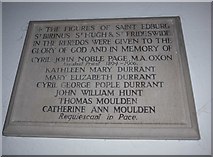 SP5822 : St Edburg, Bicester: memorial (26) by Basher Eyre