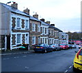 Row of houses at the eastern end of Locke Street, Newport