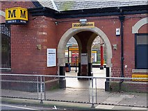 NZ3472 : Entrance, Monkseaton Metro Station by Andrew Curtis