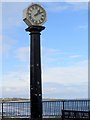 NZ3572 : Clock, Whitley Bay Promenade by Andrew Curtis