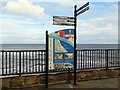 NZ3572 : Information board, Whitley Bay Promenade by Andrew Curtis