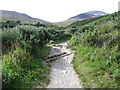 Drainage gully on the Bloody Bridge River path