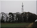 NT5373 : TV transmission mast near Seggarsdean by M J Richardson