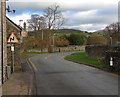 Z bend warning sign, Llangattock