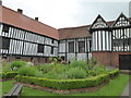 The courtyard garden at Gainsborough Old Hall