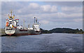 Ships at wharves at Ellesmere Port