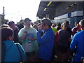 East Boldon metro station on Great North Run day 2015