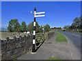 Old signpost on Red Lees Road, Mereclough