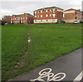 SJ4913 : Muddy track towards Greenfields Gardens, Shrewsbury by Jaggery