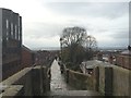 Chester: city walls looking west from North Gate