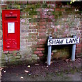 King George V postbox, Shaw Lane, Albrighton