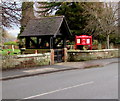 High Street lychgate and church nameboard, Albrighton