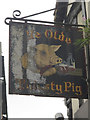 Ye Olde Thirsty Pig sign