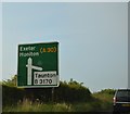 Road sign, A303