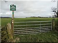 SK3457 : Path junction on Shuckstone Fields farmland by Neil Theasby