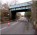 South side of railway bridge UB374 near Cosford