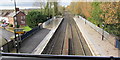 View northwest from Albrighton railway station footbridge