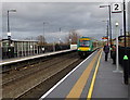 SJ7905 : Shrewsbury train arrives at Cosford by Jaggery