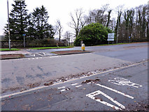 NS2173 : Cycle lane crossing Cloch Road by Thomas Nugent