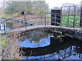 Footbridge over the New River (old course) by Pennyfather Lane