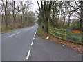 Looking along the B2133 from the entrance to Smale Farm