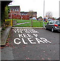 KEEP CLEAR, Maesawelon, Caersws