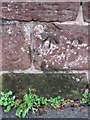 Bench mark in front of #39 Eaton Road, Handbridge