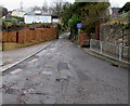 Steep western end of Lock Up Lane, Abersychan