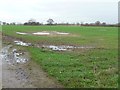 SE6263 : Waterlogged farmland, High Roans by Christine Johnstone