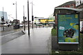 ST3188 : Game Changing Gifts advert on a city centre bus shelter, Newport by Jaggery