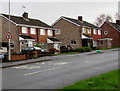 Warning sign - minor junction ahead, Rowan Way, Malpas, Newport