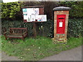 Swaynes Lane George VI Postbox & Comberton Village Notice Board