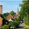 TQ3828 : Church Lane and church, Horsted Keynes by Robin Webster