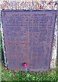 Lewis War Memorial WWI Plaque - Stornoway Parish - Point Division (Cont)