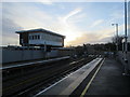 Station signal box on Blue Boar Lane, beside Rochester Railway Station Platforms