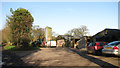 Poultry houses beside The Grove