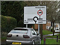 TL1713 : Roadsign on Marford Road by Geographer