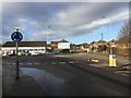 Newcastle-under-Lyme: mini-roundabout on London Road