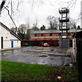ST8599 : Fire station tower, Nailsworth by Jaggery