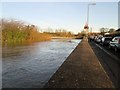 SE7971 : River  Derwent  in  flood  at  Malton  27th  Dec  2015  (7) by Martin Dawes