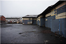 C4316 : Derelict shops on Durrow Park off Lecky Street by Ian S