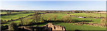 SP2772 : Panoramic view west from Kenilworth Castle by David P Howard