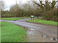 Road junction at Eastfield Farm