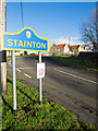 Minor road entering Stainton