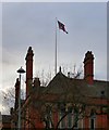 SJ9494 : Flag in tatters by Gerald England