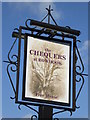 Sign at "The Chequers" PH