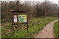 TQ1863 : Signpost for Castle Hill Local Nature Reserve, Chessington by Mike Pennington