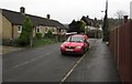 Red van in Greenstreet, Stonehouse