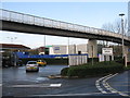 ST8557 : Footbridge over County Way by M J Richardson