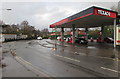 Texaco filling station forecourt, Bettws, Newport